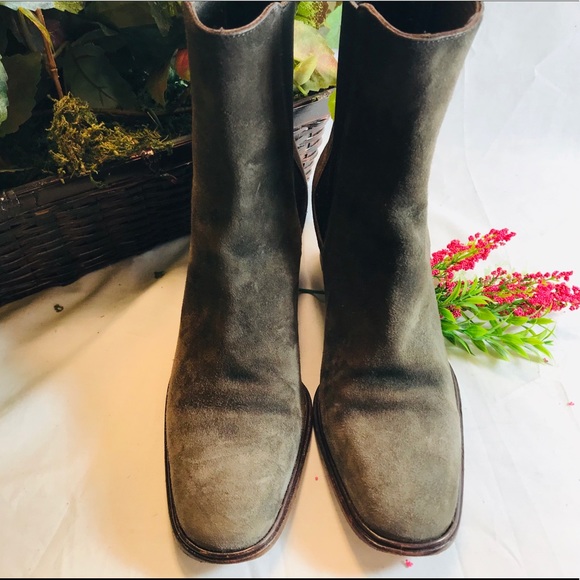 🍂Gucci Brown Suede Ankle Booties - Picture 3 of 6